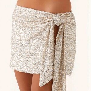 Peppermayo Exclusive - Jazmine Mini Skirt - Silver